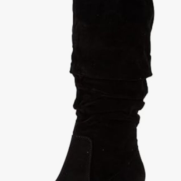 Suede knee high boots - Picture 5 of 7